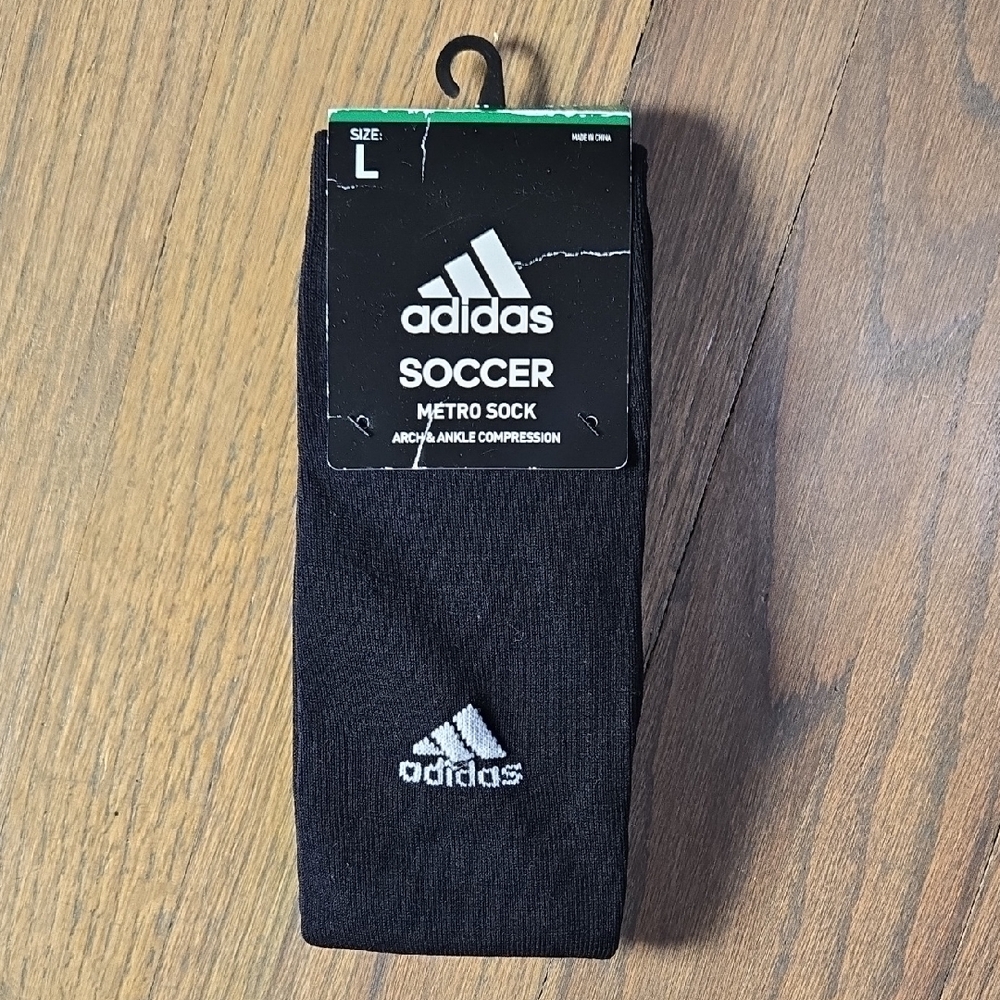 Adidas Black Athletic Metro Soccer Socks